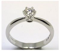 Anello Damiani Donna Elettra in Oro bianco Diamante 0.14 Ct 20054951 - 20054951